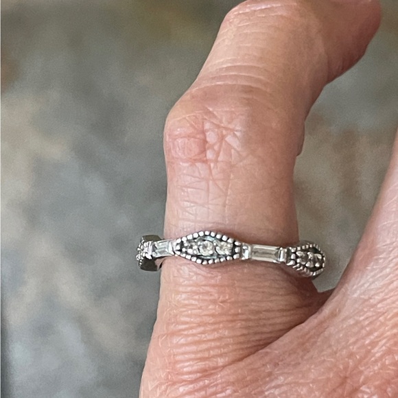 Diamond CZ Eternity Ring - Picture 3 of 3